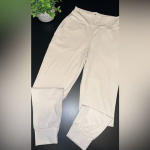 Sincerely Jules Beige Jogger Style Leggings with Pockets Size XS EUC